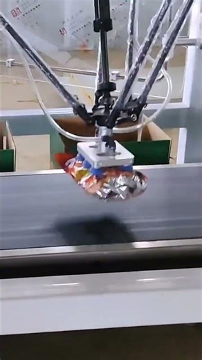 Delta robot pick-and-place packaging