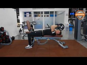 Extensions des triceps au front à la barre EZ [TRICEPS]
