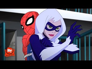The Spectacular Spider-Man - Spider-Man & Black Cat's Prison Fight (S2E12) | Movieclips