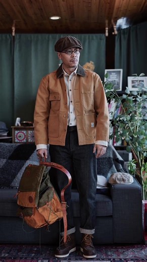 Vintage vibes outlook share💡#fyp #ootd #outfitideas #mensfashion #jacket #selvedgedenim #rawdenim #boots