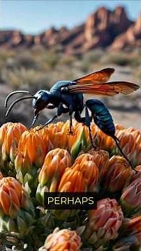 Tarantula Hawk: The Nightmare Wasp with a Shocking Sting! #facts #animals #tarantula