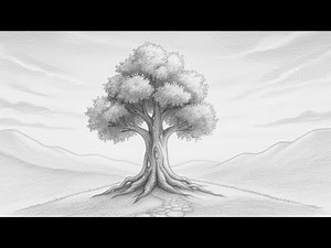 Realistic Tree Drawing for Beginners – Full Tutorial