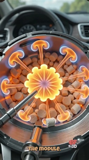 Airbags Don't Use Regular Air... 😱 #sciencefacts #animation #3danimation