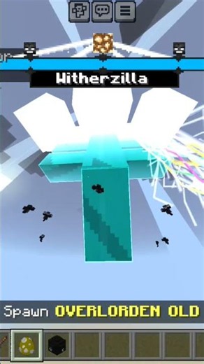 witherzilla (NotBonzz) vs old overlorden (fixed version) #minecraft #addon #mobbattle
