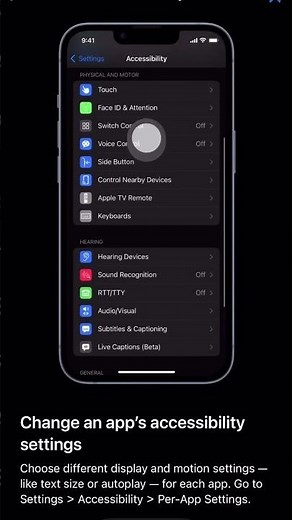How to change #iphone accessibility setting.