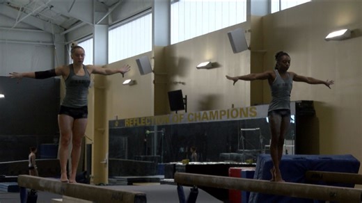 Tiger gymnastics preparing for return home at Mizzou quad