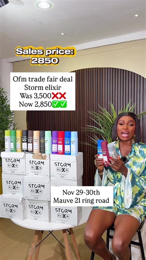 Ofm trade fair deals Happening November 29 n 30th Online shopper ,pls shop on the website or msg 09014242441 Both online n tradefair client will get gift Free gifts on all orders November 29 n 30th at mauve 21 ring road ibadan #viralvideos #explorepage #explore #viralreels #fyp #exploremore #viral #viralrëëls #sales