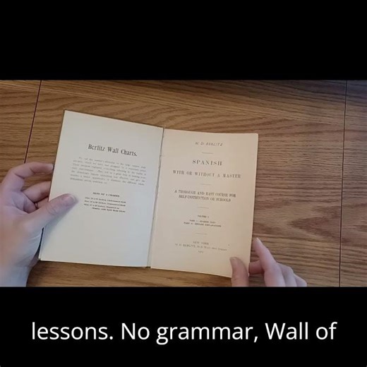 Spanish With or Without a Master Vol 1 — M D Berlitz Speak from lesson one #Shorts