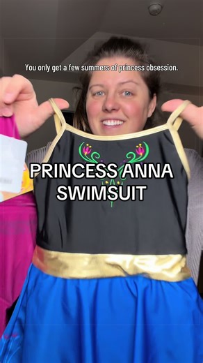 They’re only going to be princess obsessed for so many summers. This Anna-inspired swimsuit from the Disney Store is perfect for little ones who are still living their princess era. Cute, colorful, and perfect for pool days, beach trips, and summer adventures. Let them have their princess summer. 💙 #disneystore #frozen #princessstyle #kidswimwear #swimwear