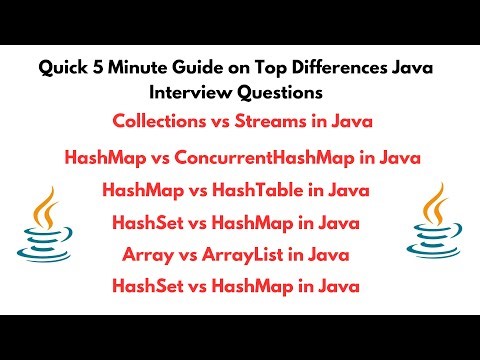 Java Array vs ArrayList | Collections vs Streams | HashMap vs ConcurrentHashMap | HashMap vs HashSet