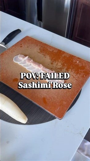 Sashimi rose attempt went completely wrong #foodfail #sushi