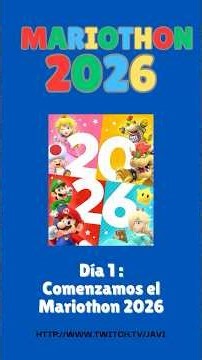 Día 1. La Mariothon 2026 más EXTREMA que nunca #mario #speedrun #challenge