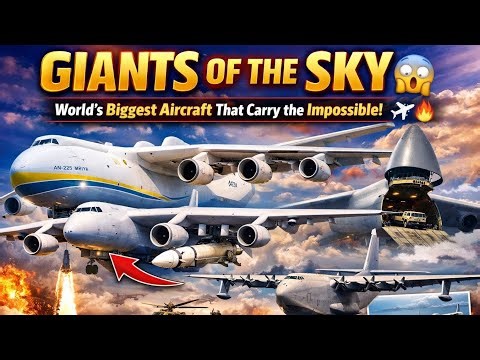 Giants of the Sky 😱 World’s Biggest Aircraft That Carry the Impossible! ✈️🔥
