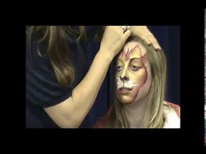 Face paint tutorial - How to face paint a Cat face
