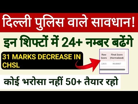DELHI POLICE CONSTABLE CUTOFF 2026| DP Normalization 😱| ssc chsl scorecard out# delhipolice cutoff🚨