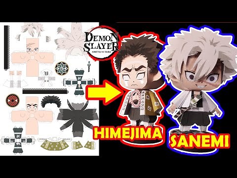 Paper Craft Chibi Demon Slayerslayer Doll / Demon Slayer Papercraft / Sanemi – Gyōmei
