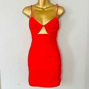 Superdown Revolve Breslyn Red cut out mini dress