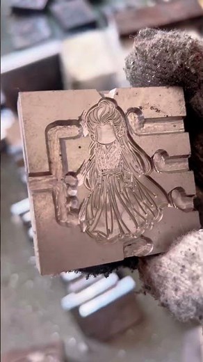 How Custom Enamel Pins Are Made (Mold Engraving Process) #custompins #enamelpins #manufacturing