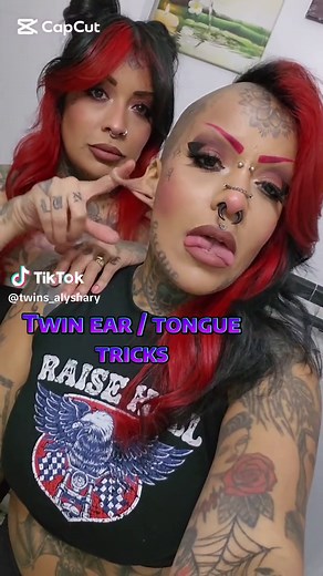 A fun lil ear twisting and tongue tricks never hurt nobody💁🏽‍♀️ #bodymods #gaugedears #makethisviral #tonguesplit #splittongue @PunkysRockingHair