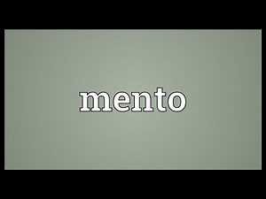 Mento Meaning