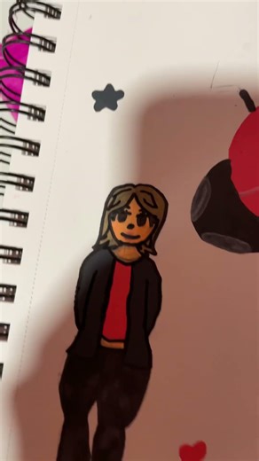 Lady bug for my first sketchbook page! #fypシ #art