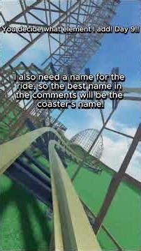 I Let Viewers Design My Roller Coaster : DAY 9 🎢 #shorts #interactive #roblox #themepark #coaster