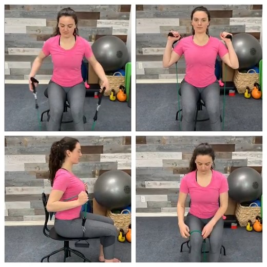 7.5K views · 33 reactions | 晴 No standing? No problem! These 7 simple seated upper body exercises are perfect for boosting strength, improving posture, and staying active — right from your chair! ✨ https://goto.healingthroughmovement.com/f30406 #SeatedWorkout #UpperBodyStrength #StayActive | Healing Through Movement | Facebook