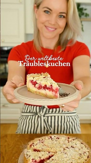 Red Currant Cake with Sour Cream Pudding & Thick Streusel #streuselcake #grandmasrecipes