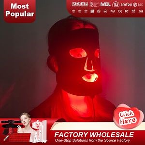 [Hot Item] LED Infrared Light Therapy Mask with Dimmer Control and 240 Lights