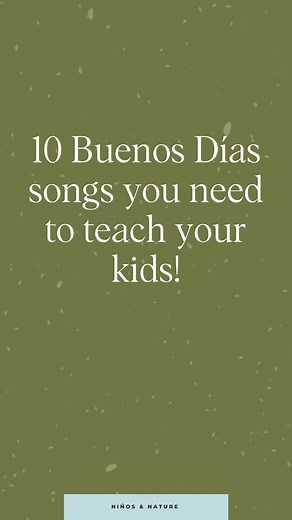 Naomi Noyes on Instagram: "My FAVORITE Buenos Días songs for kids… After teaching Spanish for the past 12 years in classrooms throughout the US, I have come across some true gems when it comes to Spanish songs for kids. From the classics, to the more obscure Waldorf-inspired-nature-themed good morning songs - I’ve gathered my resources and have loved sharing them with all my students. Now I get to share them with you! I compiled a collection of my favorite ways to sing buenos días with kids and