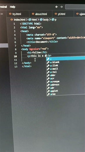 #coding #programming #vscode #html