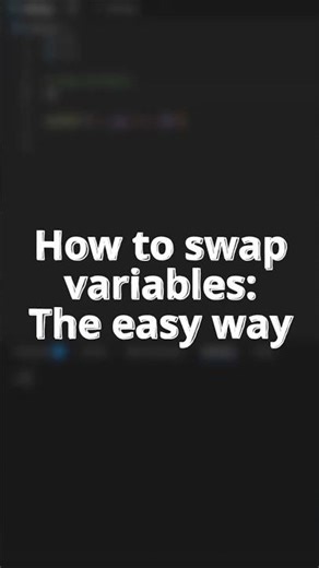 The Cleanest Way to Swap Variables in Python! #learnpython #codingtips #pythonshorts #python