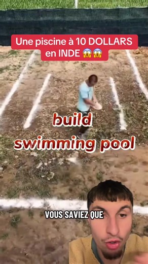 Une piscine à 10 DOLLARS en INDE : découvrez comment !