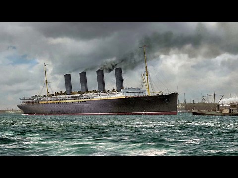 RMS Lusitania in Colour