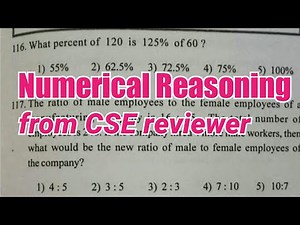 MSA NUMERICAL REASONING from Civil Service reviewer
