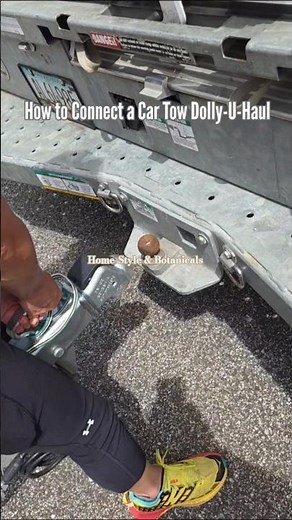 How to hitch-up a car tow dolly #uhaul #cartowing