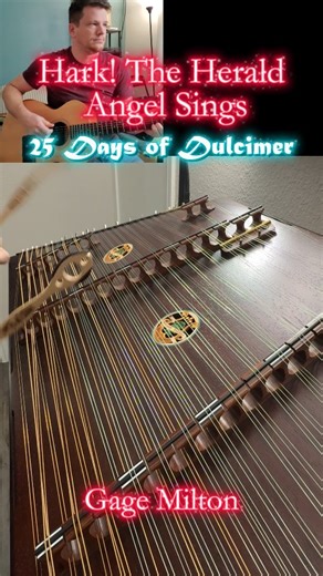 Dewey Dulcimer System | Hammered Dulcimer Music on Instagram: "Hark! The Herald Angel Sings featuring THE Gage Milton. This one was especially awesome for me because I started to learn the dulcimer because of Gage after watching him on the Hammered Dulcimer Championship in 2023. Super excited to now be making music with him. #hammerdulcimer #25daysofdulcimer #dulcimer"
