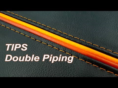 UPHOLSTERY TIPS - How you can make a double Piping - MECA