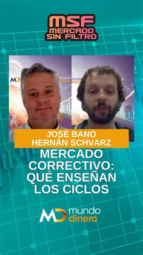Mundo Dinero on Instagram: "José Bano (@Joseibano) y Hernán Schvarz (@elteoremaderulo) fueron claros: una corrección del 50% ya alcanza para que muchos digan “listo, ya pasó”. Pero el verdadero riesgo no es la caída, sino cómo se está posicionado el inversor. Las tecnológicas y las criptomonedas son los activos con mayor potencial, pero también los más violentos cuando corrigen. El caso cripto es ilustrativo. En 2020–2021 fue furor, en 2022 muchas monedas desaparecieron y hoy el mercado vuelve a