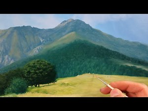 How to paint a landscape - realistic landscape painting tutorial