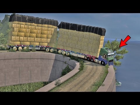 Overloaded Trailer - the most dangerous mountain road | Euro Truck Simulator 2