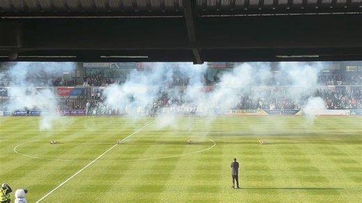 💥 Ayr United’s new North Stand opens with a bang! | Ayrshire Live