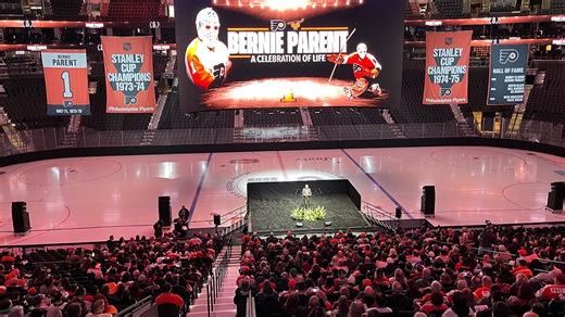 Bernie Parent's love for people and Flyers comes through in celebration of life