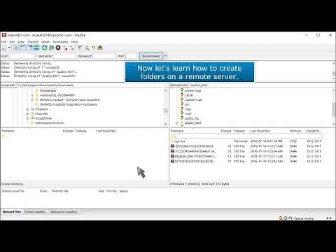 FTP: How to Create Remote Folders Using FileZilla