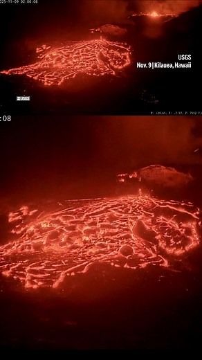 305K views · 6.6K reactions | The U.S. Geological Survey (USGS) recorded the moment lava spewed from Hawaii’s Kilauea on Sunday. The lava is contained within the summit crater inside Hawaii Volcanoes National Park and isn't threatening homes or buildings. | AP | Facebook