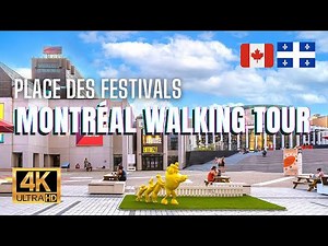 🇨🇦 Montreal Walking Tour - Downtown Montréal Quartier des Spectacles [4K HDR/60fps]