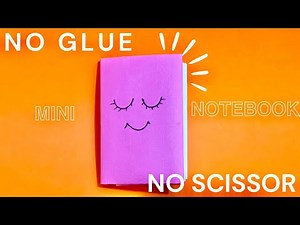 Make a notebook without the need for glue or scissors: easy notebook