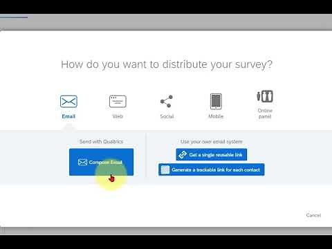 Qualtrics - How to create a link to distribute your survey