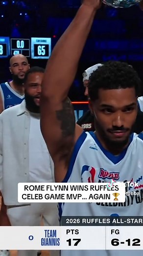 Rome Flynn Named RUFFLES Celeb Game MVP Again!