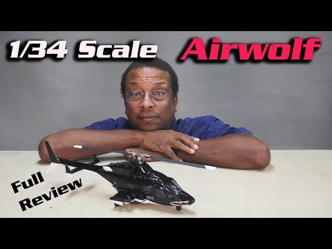Razordon 1/34 Scale Airwolf GPS RC Helicopter w/ 3D Stunt Mode | HobbyView
